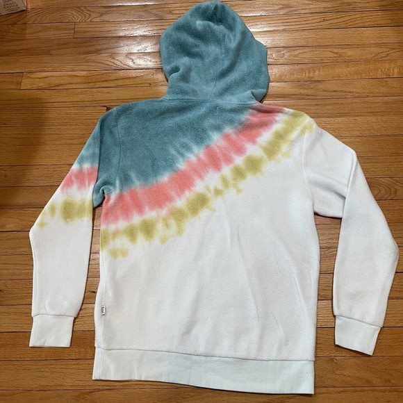 Kristin Cavallari x Feat Blanket Hoodie Size M Tie Dye Retro Stripe EXCELLENT - Picture 11 of 14
